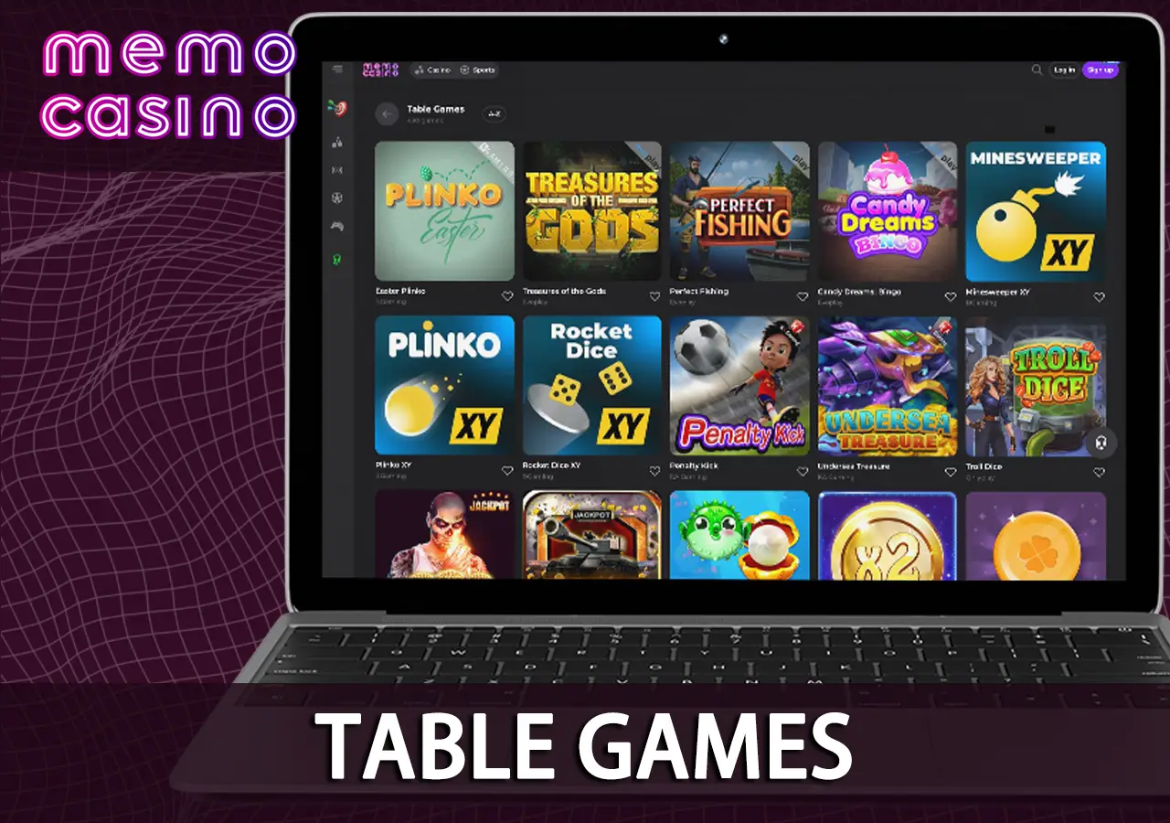 Memo Casino Table Games UK